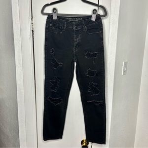 American Eagle Vintage hi-rise size 6 black